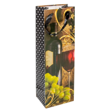  Ajándéktasak boros fehér 12x36cm dekorációs kellék