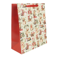  Ajándéktasak cicák 11x14cm dekorációs kellék