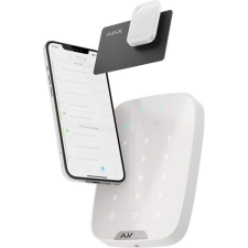 AJAX Keypad Plus WH fehér proxy olvasós vezetéknélküli kezelő riasztóberendezés