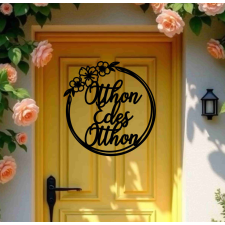  Ajtódísz virágos egyedi feliratos dekorációs kellék
