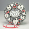  Ajtókopogtató "Sweet home" 30cm