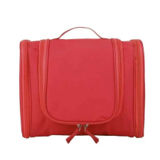  Ajtóra akasztható, nagy méretű, sokzsebes kozmetikai táska piros aa-001998 smink kiegészítő