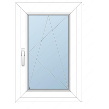 Ajtorendeles.hu 48x68 Műanyag ablak / Bukónyíló/  2 rétegű üvegezés nyílászáró