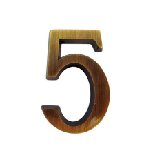  Ajtószám öntapadós antik "5" építőanyag