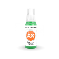 AK-interactive - Acrylics 3rd generation Clear Green 17ml - akrilfesték AK11216 akrilfesték