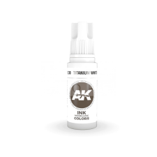 AK-interactive - Acrylics 3rd generation Titanium White INK 17ml - akrilfesték AK11230 akrilfesték