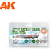 AK-interactive AK INTERACTIVE AIR Soviet Aircraft Colors 1950S-1970S akrilfesték készlet 6x 17ml