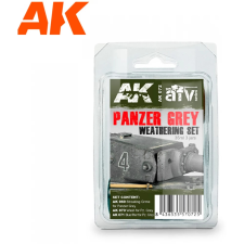AK-interactive AK INTERACTIVE Early Panzers Weathering Set akrilfesték készlet 3x 35 ml makett