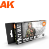 AK-interactive AK INTERACTIVE Figure WW2 US Army Uniforms akrilfesték készlet 6x 17ml