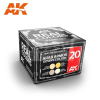 AK-interactive AK Interactive - REAL COLORS ARAB ARMOR DESERT COLORS SET - festékszett RCS020