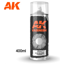 AK-interactive AK INTERACTIVE Semi Gloss Varnish fél fényes lakk spray 400ml makett