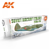 AK-interactive AK Interactive SOVIET AIRCRAFT COLORS 1930S-1941 festékszett AK11740