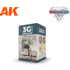 AK-interactive AK INTERACTIVE Wargame Color Set Zombie Skin zombi bőr hatás akrilfesték készlet 4x 17ml