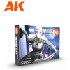 AK-interactive AK INTERACTIVE White Colors Set fehér akrilfesték készlet 6x 17ml