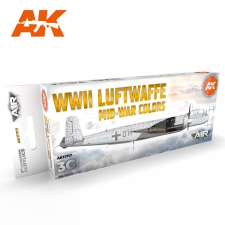 AK-interactive AK Interactive WWII LUFTWAFFE MID-WAR COLORS festékszett AK11717 hobbifesték