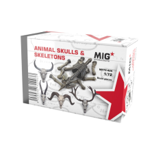  AK Interactive ANIMAL SKULLS & SKELETONS 1:72 (MP72-424) makett