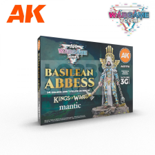 AK-interactive BASILEAN ABBESS – WARGAME STARTER SET – 14 COLORS &amp; 1 FIGURE - festékszett AK11770 hobbifesték