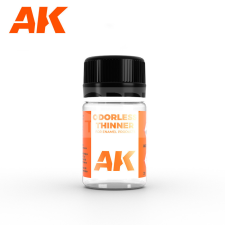 AK-interactive ODORLESS THINNER - Szagtalan hígító olajfestékekhez 35 ML AK049 hígító és oldószer
