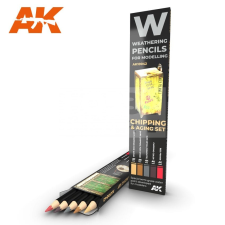 AK-interactive Weathering Pencil - CHIPPING &amp; AGING SET akvarell ceruza szett - AK10042 akvarell