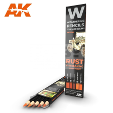 AK-interactive Weathering Pencil - RUST &amp; STREAKING: EFFECTS SET akvarell ceruza szett - AK10041 akvarell