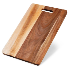  Akácfa vágódeszka fogantyúval, 36 × 23 cm konyhai eszköz