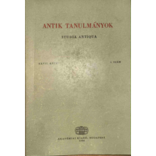 Akadémiai Kiadó Antik tanulmányok-Studia antiqua XXVII. kötet 1. szám antikvárium - használt könyv