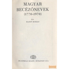 Akadémiai Magyar becézőnevek (1770-1970) antikvárium - használt könyv