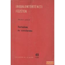 Akadémiai Tartalom és versforma antikvárium - használt könyv