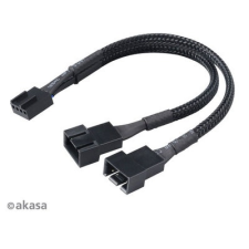 Akasa 4pin PWM Y kábel 15cm kábel és adapter