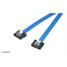 Akasa Akasa - Proslim AK-CBSA05-50BL SATA adatkábel 50cm, kék kábel és adapter