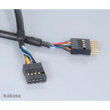 Akasa alaplapi USB2.0 hosszabbító 40cm (EXUSBII-40) kábel és adapter