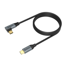 Akasa - Derékszögű USB-C töltőkábel - AK-CBUB68-10BK kábel és adapter