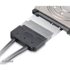 Akasa eSATA SATA + Táp Átalakító Fekete 40cm AK-CBSA03-80BK kábel és adapter