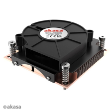 Akasa Fan Akasa Intel LGA1700 Alacsony Profilú CPU-hűtő - AK-CC7401BP01 (AK-CC7401BP01) hűtés