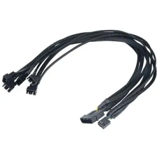 Akasa FLEXA molex to 5x PWM ventilátor kábel és adapter
