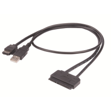 Akasa - Flexstor eSATA Cable - AK-CBSA03-80BK kábel és adapter
