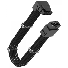 Akasa PCI Express 12 pin Táp Fekete 30cm AK-CBPW32-30BK kábel és adapter