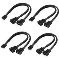 Akasa PWM ventilátor elosztó, 4-es csomag - fekete (AK-CBFA04-KT04) hűtés