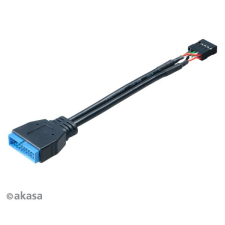 Akasa USB3.0 - USB2.0 átalakító 10cm (AK-CBUB19-10BK) (AK-CBUB19-10BK) kábel és adapter