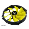 Akasa Viper R PWM 14cm Fekete/Sárga Ventilátor