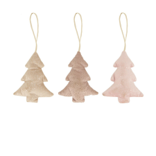  Akasztós fenyő textil 13cm dekorációs kellék