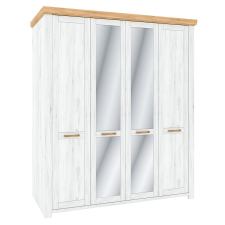  Akasztós szekrény Q, tölgy craft arany/tölgy craft fehér, SUDBURY bútor