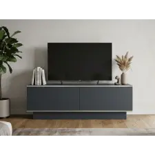  AKCIÓ TV állvány ALVIN 135 cm, antracit/ezüst, II. osztály bútor