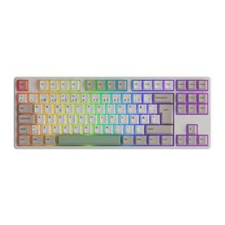 Akko 5087B Plus 9009 Retro CS Wine Red mechanikus gamer Bluetooth vezeték nélküli USB-C billentyűzet angol lokalizáció (fehér) (5087B_PLUS_9009_RETRO) billentyűzet