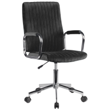 Akord FD-24 Ergonomikus Velúr Irodai Szék Fekete forgószék