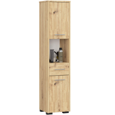 Akord FIN Artisan Tölgy Fürdőszobai Állószekrény 140cm fürdőszoba bútor
