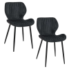 AKORD Furniture Factory 017 Étkezőszék szett 2 db - fekete