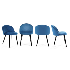 AKORD Furniture Factory 077 Étkezőszék szett 4 db - kék bútor