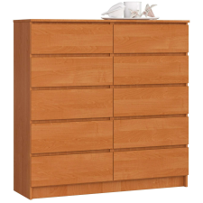AKORD Furniture Factory 10 fiókos komód P121_120 - égerfa bútor