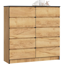 AKORD Furniture Factory 10 fiókos komód P121_120 - kézműves tölgy bútor